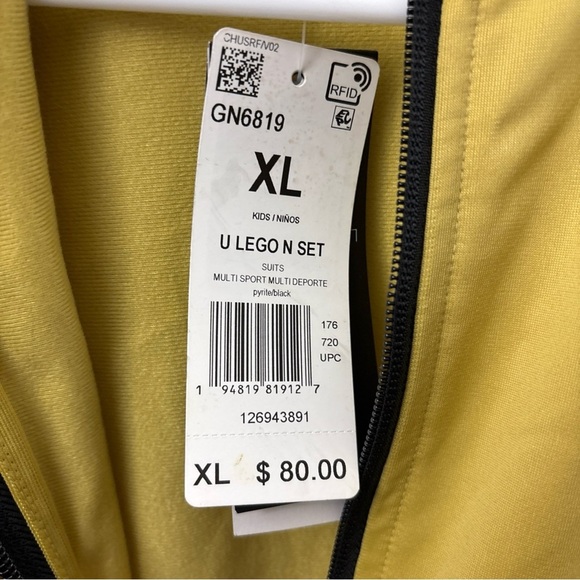 Adidas LEGO Big Youth  Tracksuit Size XL NWT Gold Black - Picture 5 of 15